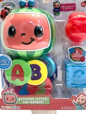 Cocomelon Bathtime Letters and Numbers - New / Sealed Free Shipping